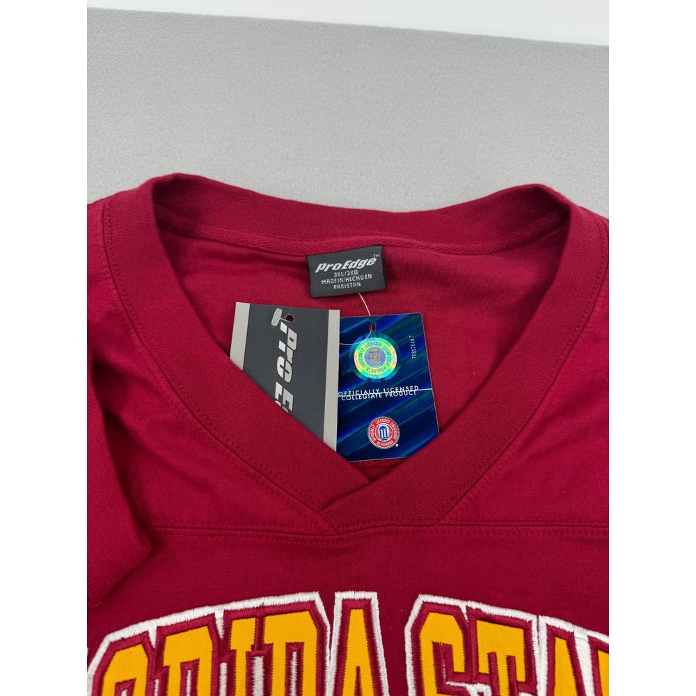 NWT Vintage Florida State Seminoles Long Sleeve Jersey Shirt Men 3XL Garnet/Gold - Picture 4 of 9